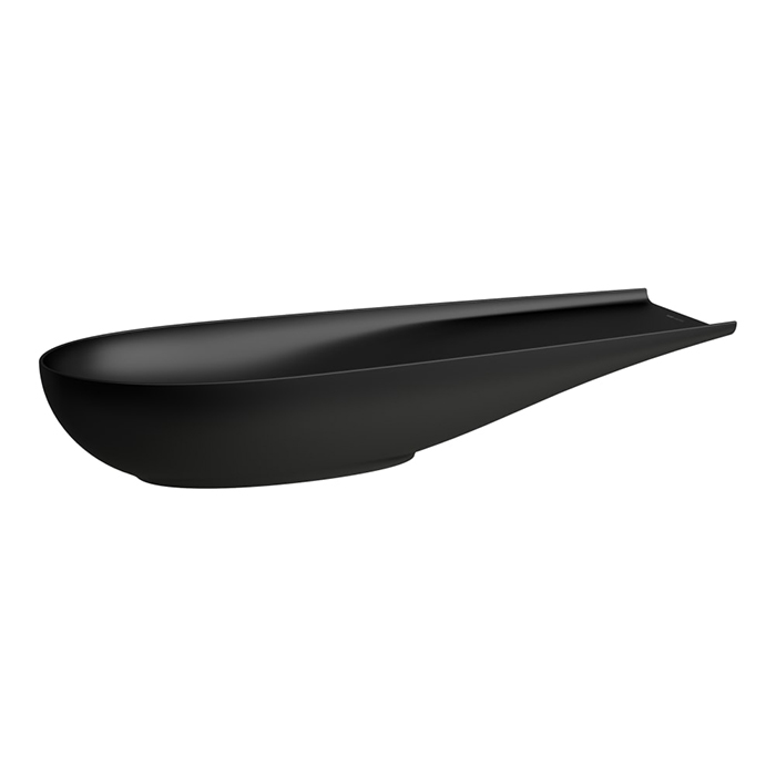 Раковина-чаша Laufen Alessi One 100х38х17см, без отв., без перелива, с покр. LCC, цвет: черный матовый