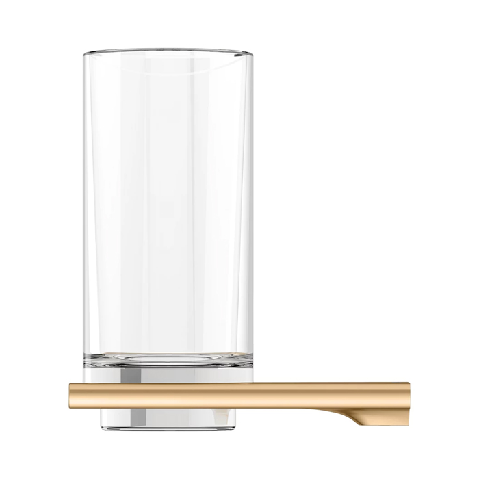 Keuco Edition 400 Стакан, подвесной, хрустальный, цвет: brushed brass