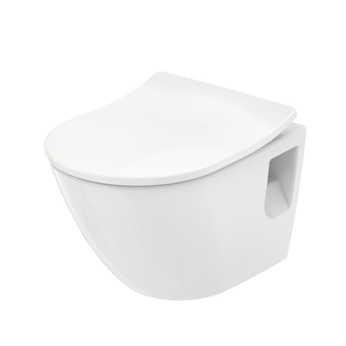 Унитаз подвесной TOTO NC 38x53x34см, безободковый, Tornado Flush, CeFiONtect, цвет: белый
