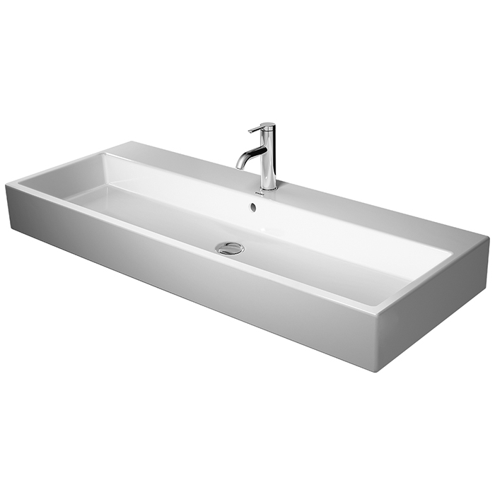 Duravit Vero Air Раковина 120х47см, подвесная, c 3 отв., с переливом, цвет: белый