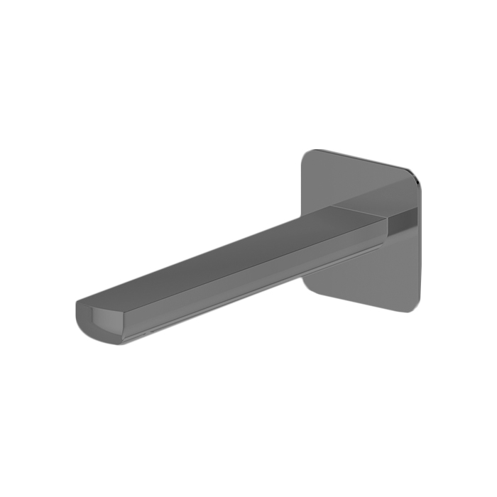 Newform Haka Излив для раковины 18.9см, настенный, с подключением на 1/2”, цвет: PVD brushed gun metal