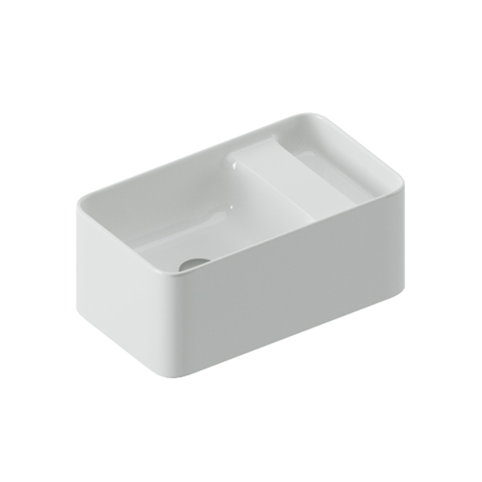 Artceram Brooklyn Раковина накладная 60х35х25см, без отв., покрытие saniglaze, цвет: белый