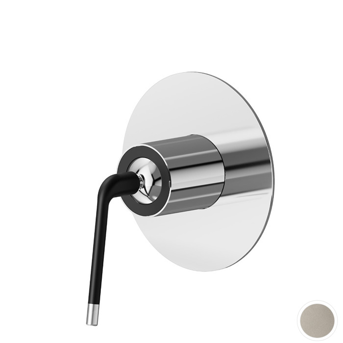 Смеситель для раковины Newform O'Rama, встраиваемый, внешняя часть, цвет: titanium satin