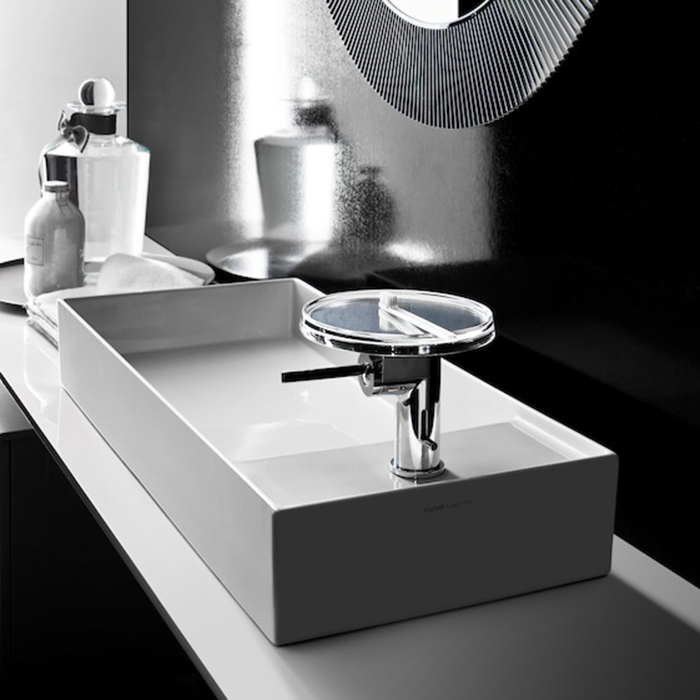 Раковина-чаша Laufen Kartell 75х35х12 см, 1 отв., без перелива, цвет: белый