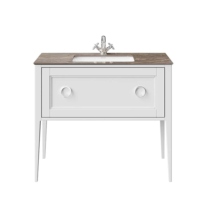Kerama Marazzi Plaza Classic Тумба напольная 100см, 1 ящик, цвет: белый матовая