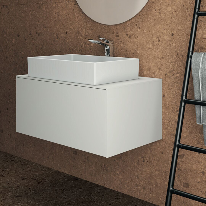 Ideal Standard Extra Раковина 60х40хh12.5см, накладная, без отв., без перелива, с крепежом, цвет: белый глянец