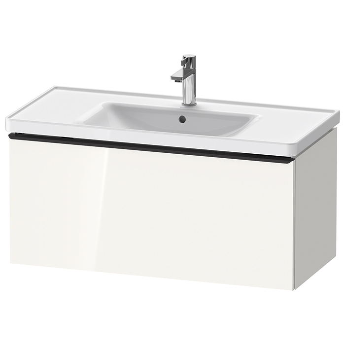 Тумбочка Duravit D-Neo подвесная 98.4х44x45.2см, раковина, 1 ящик, цвет: белый высокоглянцевый