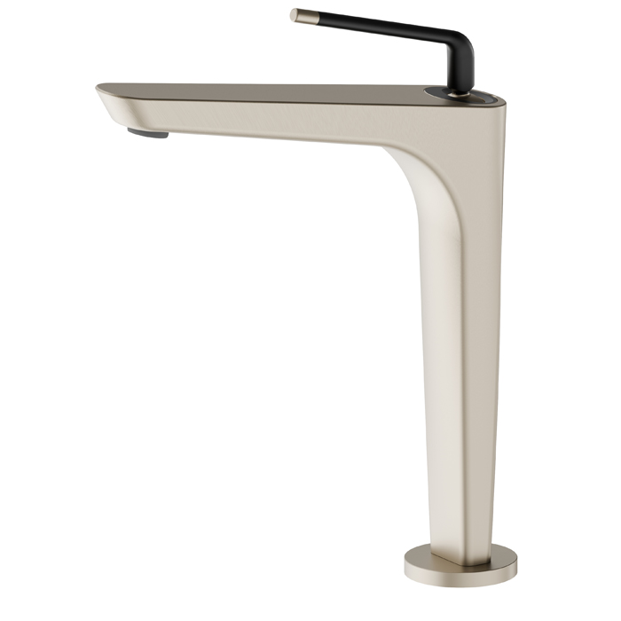 Смеситель для раковины Newform O'Rama, 1 отв., высокий, цвет: gold satin