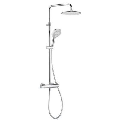 Душевая система Kludi Freshline, для душа, с термостатом, Ø250/140 мм, 1/3 режима — 670920500