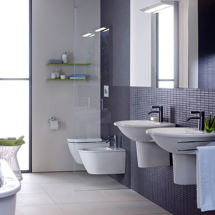 Duravit Darling New Унитаз 37x54см, подвесной, вертикальный выпуск, Durafix, цвет: белый