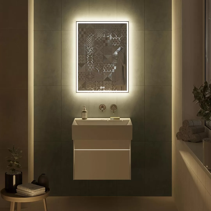 Kerama Marazzi Logica Тумба подвесная 56.4x46x40.3см., 2 ящика, цвет: белоснежный