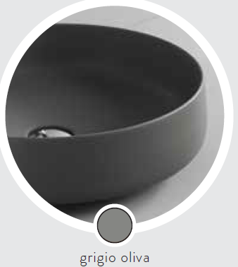 ArtCeram Cognac Раковина 55х35 см, без отв., цвет: grigio oliva