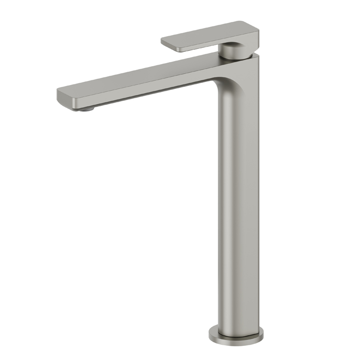 Смеситель для раковины Newform B-Easy, 1 отв., высокий, цвет: titanium satin