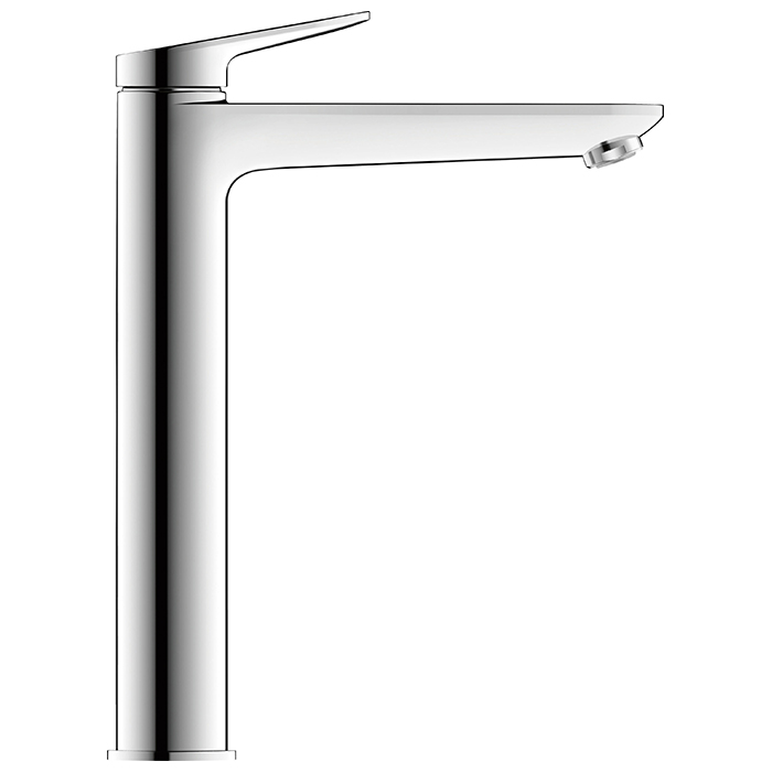 Duravit Wave Смеситель для раковины, высокий, 1 отв., без донного клапана, цвет: хром