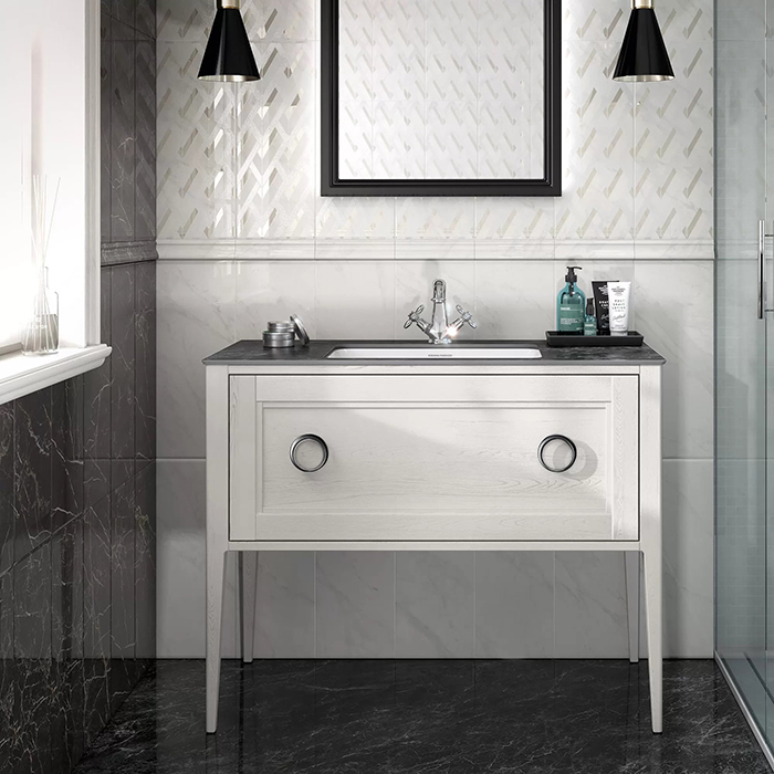Kerama Marazzi Plaza Classic Тумба напольная 100см, 1 ящик, цвет: белый матовая