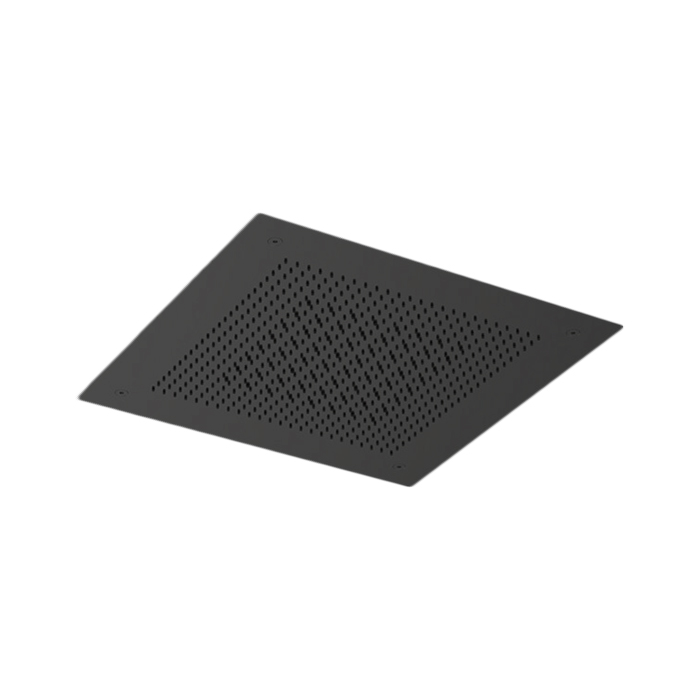 Almar Velvet Верхний душ 38х38см, встраиваемый, потолочный, 2 режима, цвет: Black Absolute Brushed PVD