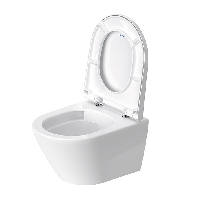 Duravit D-Code Унитаз 37х48см, подвесной, безободковый, с сиденьем микролифт, цвет: белый глянцевый