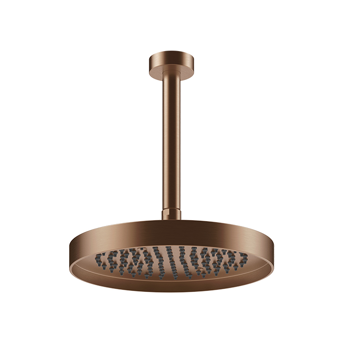 Верхний душ Gessi Incastri 25см, потолочный, цвет: Copper Br. PVD