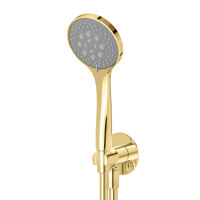 Ручная лейка Newform Shower D 10см, цвет: PVD Br. Gold