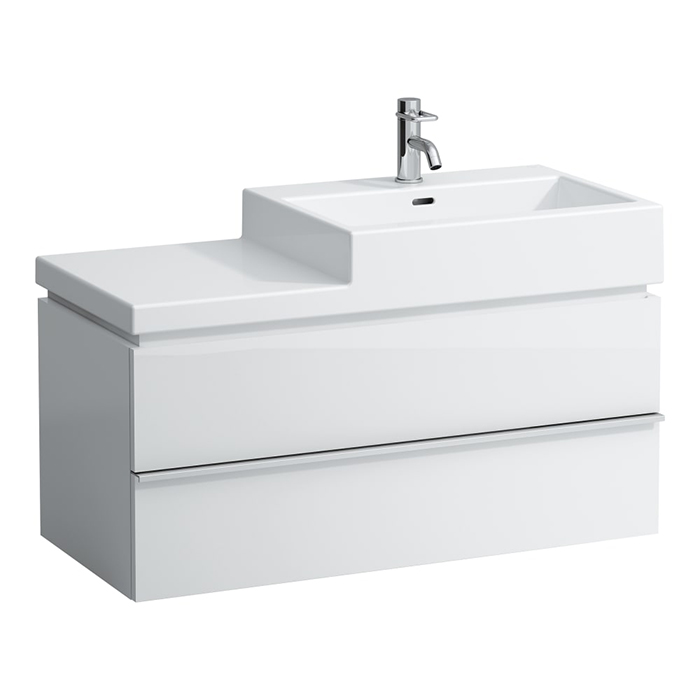 Laufen Case For Living City Тумба с раковиной 99х45.5x45.5см, 2 ящика, цвет: белый матовый