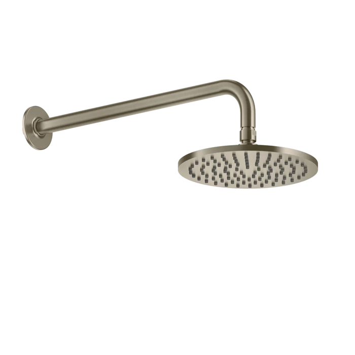 Душевая головка настенная Gessi Inciso, шарнирная на 1/2”, Ø200мм, цвет: finox