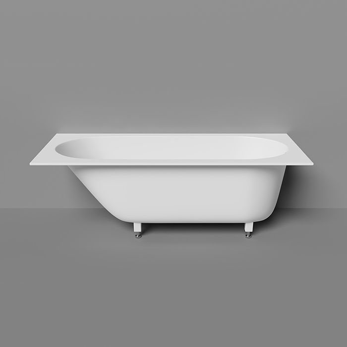 LOFO by Salini Ванна встраиваемая 170х75см, овальная чаша, материал: Solid Surface, цвет: белый матовый