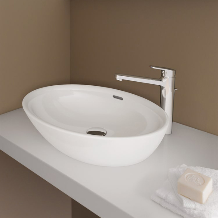 Laufen Pro Раковина накладная 52х39х15см, без отв., c покрытием LCC, цвет: белый