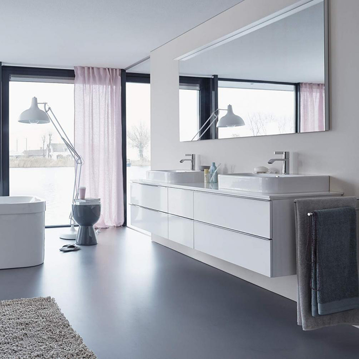 Duravit Happy D.2 Раковина 65х46см., встраиваемая сверху, 1 отв., со слив-переливом, с креплением, цвет: белый