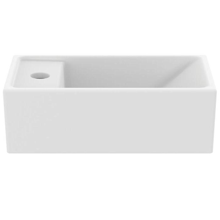 Ideal Standard i.life S Раковина 37х21xh12см., подвесная, с 1 отв., Sx, без перелива, цвет: белый матовый