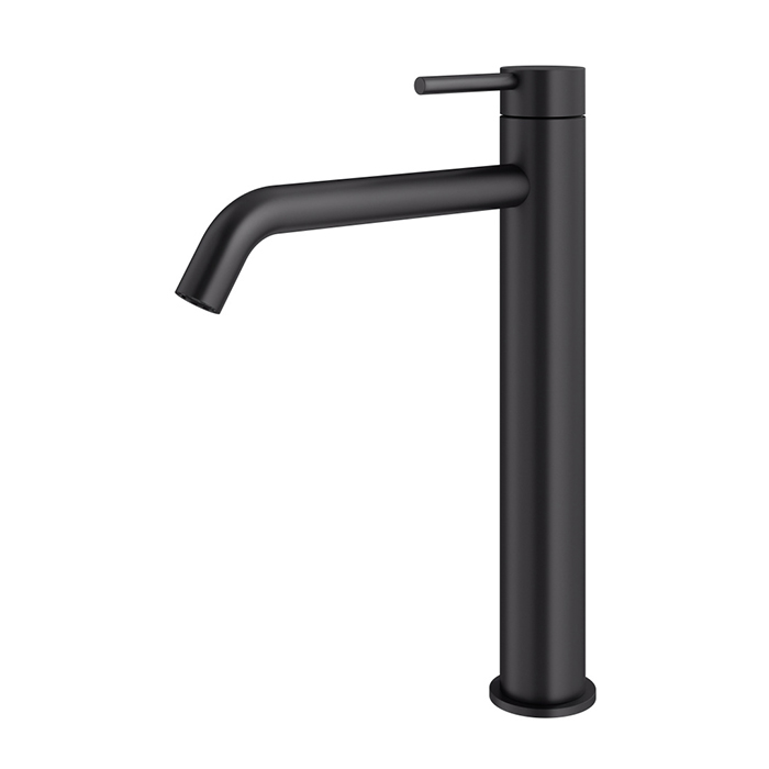 Смеситель для раковины Plumberia Selection IXO, на 1 отв., h28.5см, высокий, цвет: черный матовый