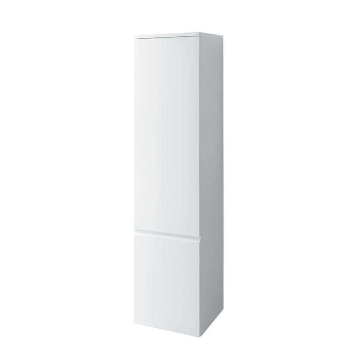 Высокий шкаф Laufen Pro S 350x335x1650 мм, 1 дверца, петли справа, 4 стеклянные полки, цвет: белый матовый