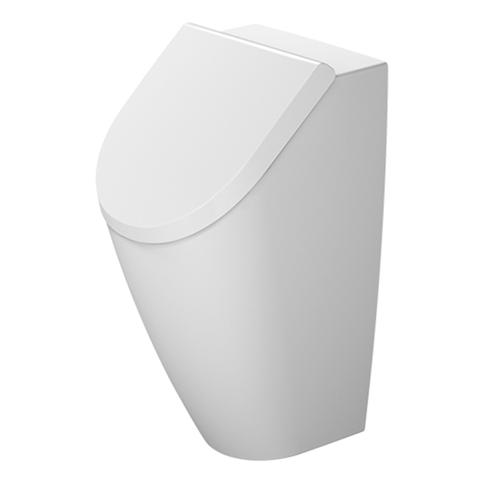 Писсуар Duravit ME by Starck Dry Duravit Rimless® 0,5 л без смывного края, подача воды сзади, вкл. Крепеж, Цвет: белый