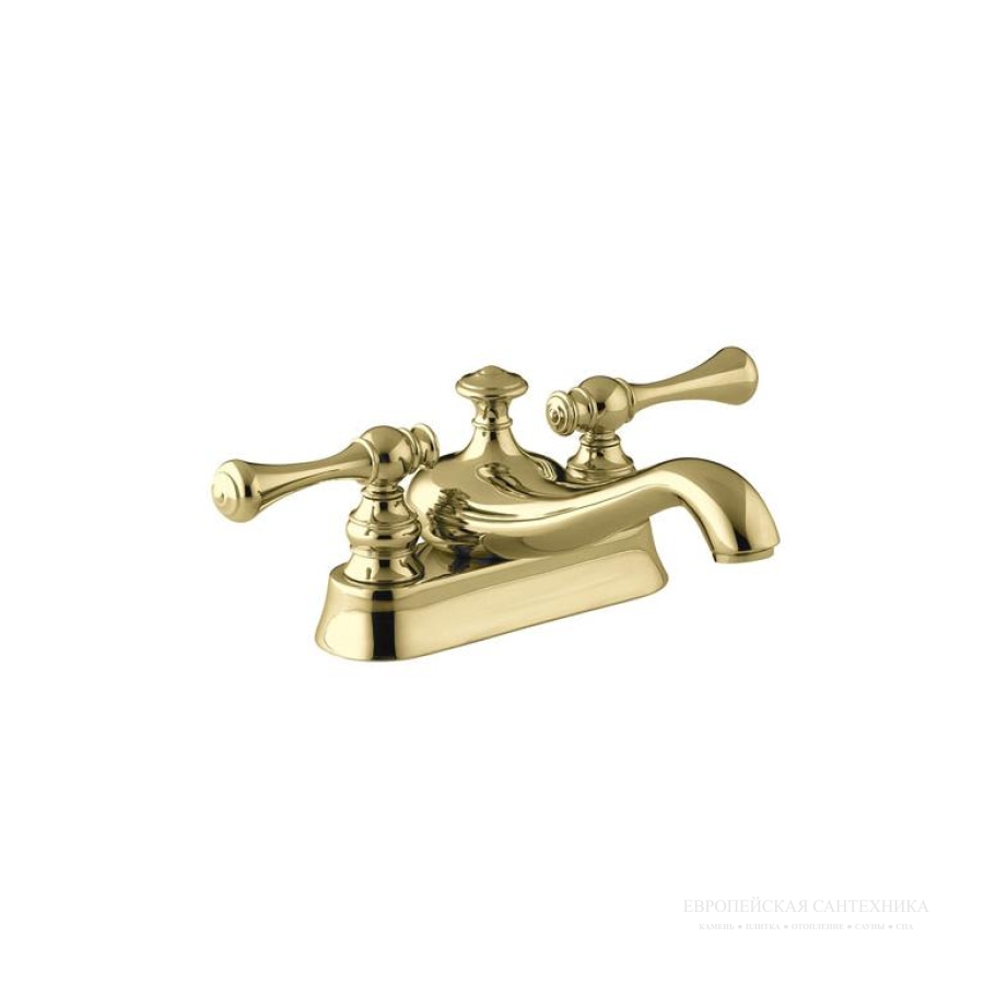 Смеситель для раковины Kohler Revival, на 2 отверстия, цвет: полированная латунь