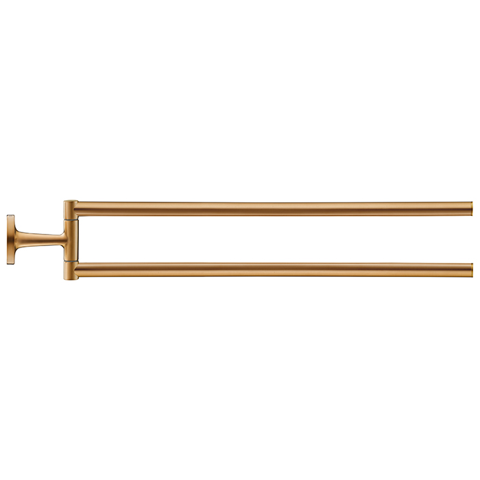 Полотенцедержатель двойной Duravit Starck T, 46.5см, подвесной, цвет: bronze Brushed