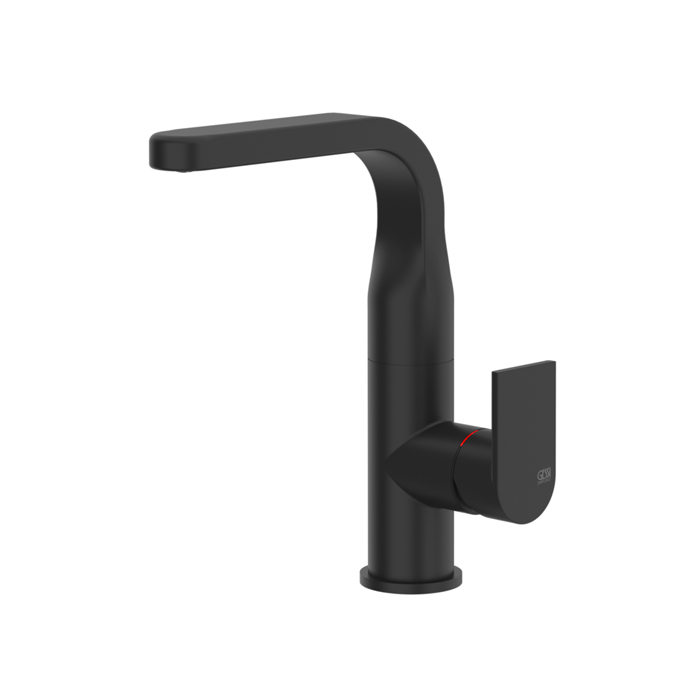 Смеситель для раковины Gessi Emporio Via manzoni, на 1 отв, цвет: Black XL