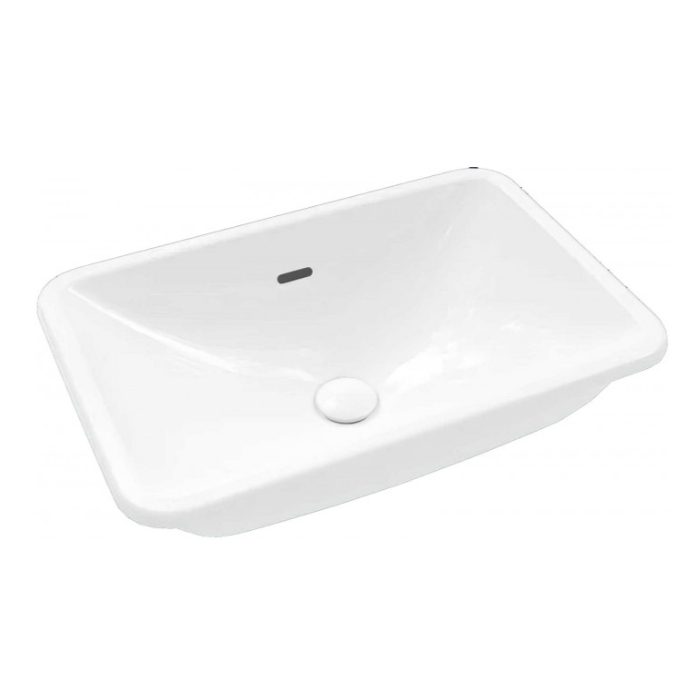 Villeroy&Boch Loop&Friends Раковина 54х34х19см, встраиваемая снизу, без отв., с переливом, CeramicPlus, цвет: альпийский белый