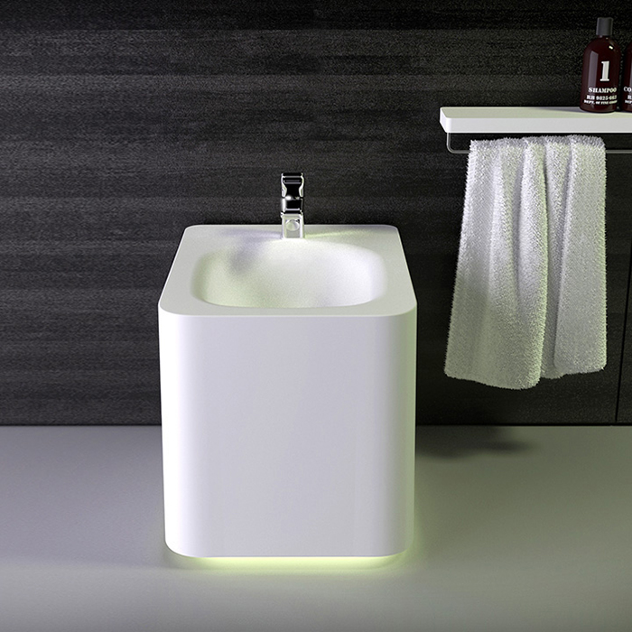 KNIEF Shine Биде напольное 58х39х41 см, с 1 отв под смеситель, цвет: белый