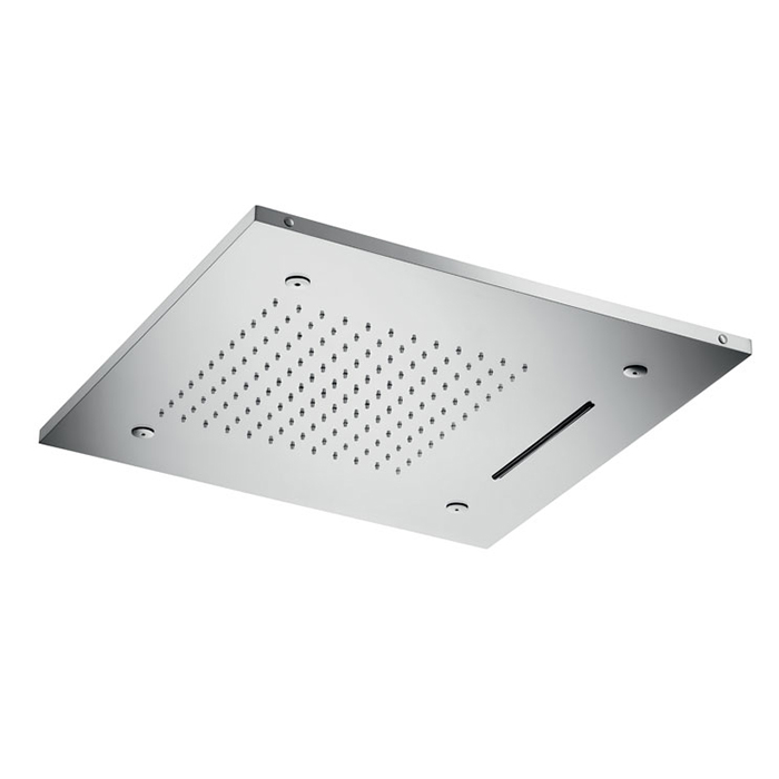 Верхний душ Almar Temotion, потолочный, 50х50см, 3 режима, цвет: Mirror Stainless Steel