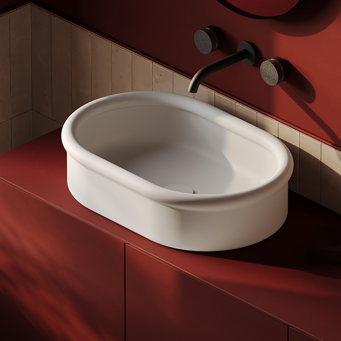 Artceram Brera Раковина 60х40х15см, накладная, без отв., цвет: белый глянцевый