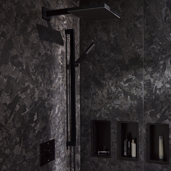 Hansgrohe Pulsify E Держатель верхнего душа 39см, настенный, цвет: черный матовый