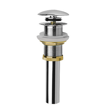 Донный клапан AQUAme, PushOpen, без перелива, хром — AQM7001-0