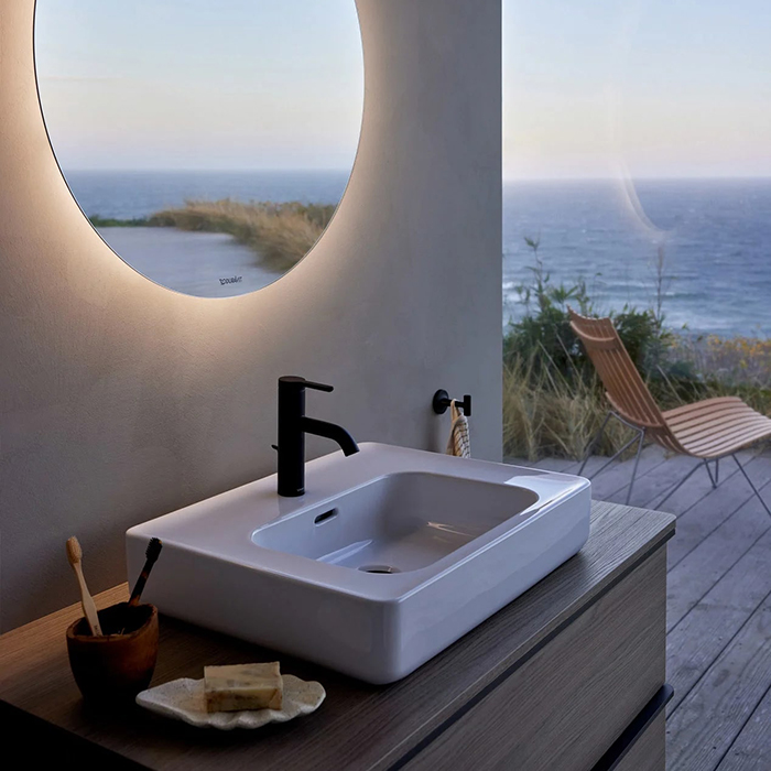 Duravit Soleil by Starck Раковина 60х48х14.5см, подвесная/накладная, 1 отв., с переливом, WonderGliss, цвет: белый