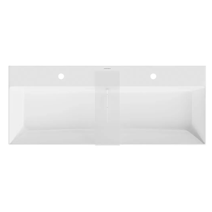 Kerama Marazzi Grande Раковина подвесная 119.5х18см., с 2 отв., цвет: белый глянцевая
