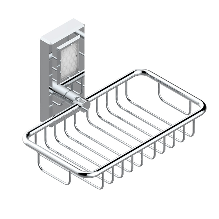 THG Métropolis cristal clair Мыльница-корзина металлическая 160х95мм, подвесная, цвет: хром