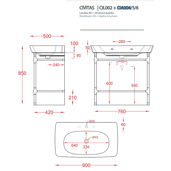 Artceram Civitas Металическая структура Quadra 76х44хh80,5см, напольная, цвет: золото