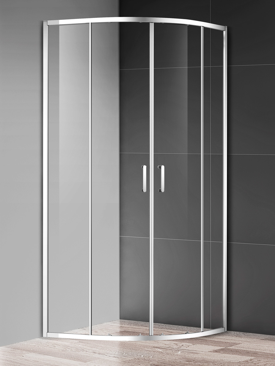 Душевое ограждение AQUAme, 800*800*1950мм., стекло 6мм, хром — AQM3801F-8