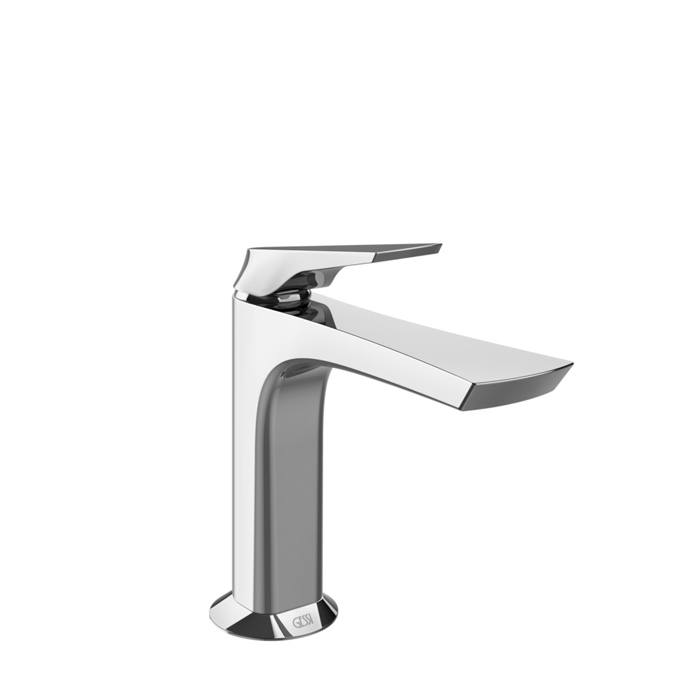 Смеситель для раковины с донным клапаном Gessi Ventaglio "Stop&Go" и соединительными шлангами, цвет: хром