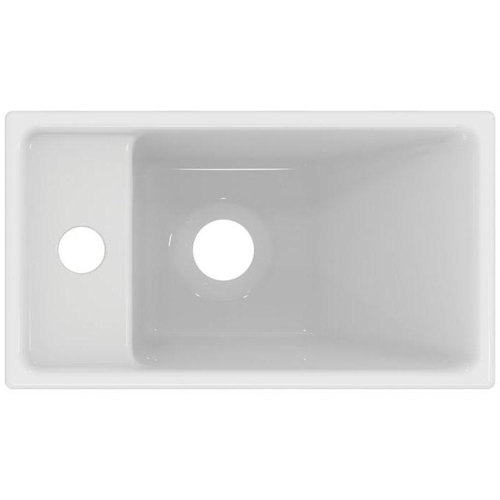 Ideal Standard i.life S Раковина 37х21xh12см., подвесная, с 1 отв., Sx, без перелива, цвет: белый глянец