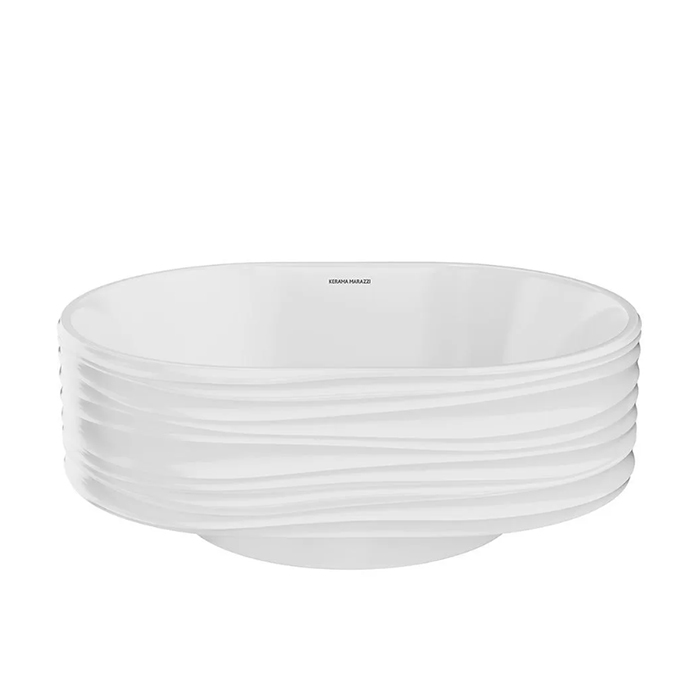Kerama Marazzi ArtBasin Sabbia Раковина накладная 50.5х36.6см., без отв., цвет: белый глянцевая