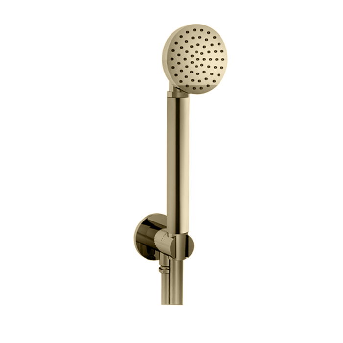 Ручная лейка Fantini Icona Classic со шлангом 150см, и держателем, впуск 1/2'', цвет: Nickel PVD